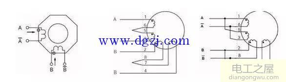 8線步進電機接線方法_8線步進電機串聯接線圖