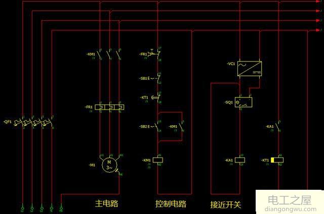 如何用光電開關控制380V370W電機延時斷開