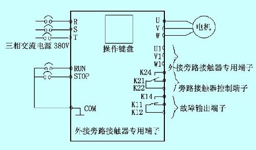 防爆電機軟起動線路圖